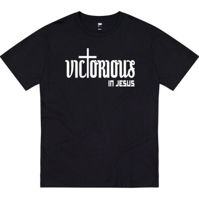 Victorious in Jesus Tee - WHITE Thumbnail