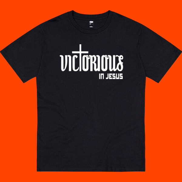 Victorious in Jesus Tee - WHITE Thumbnail