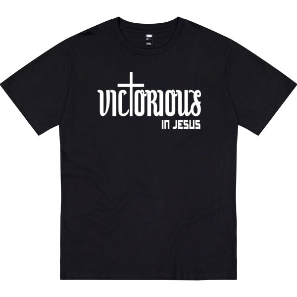 Victorious in Jesus Tee - WHITE Thumbnail