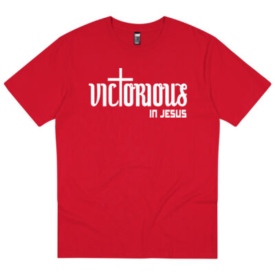 Victorious in Jesus Tee - WHITE Thumbnail